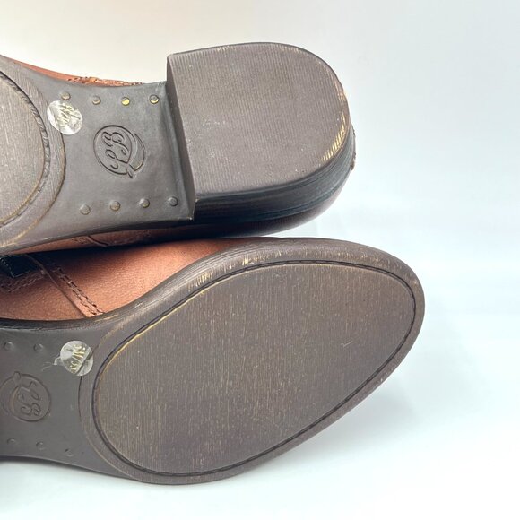 Lucky Brand Womens Size 5 Basel Brown Leather Ankle Boots Booties Shoes‎ - Picture 11 of 15